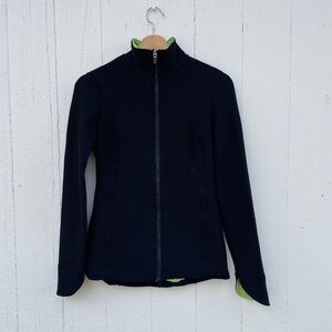 KSL Women’s Cycling Jacket | Size Small | Black with Green Lining